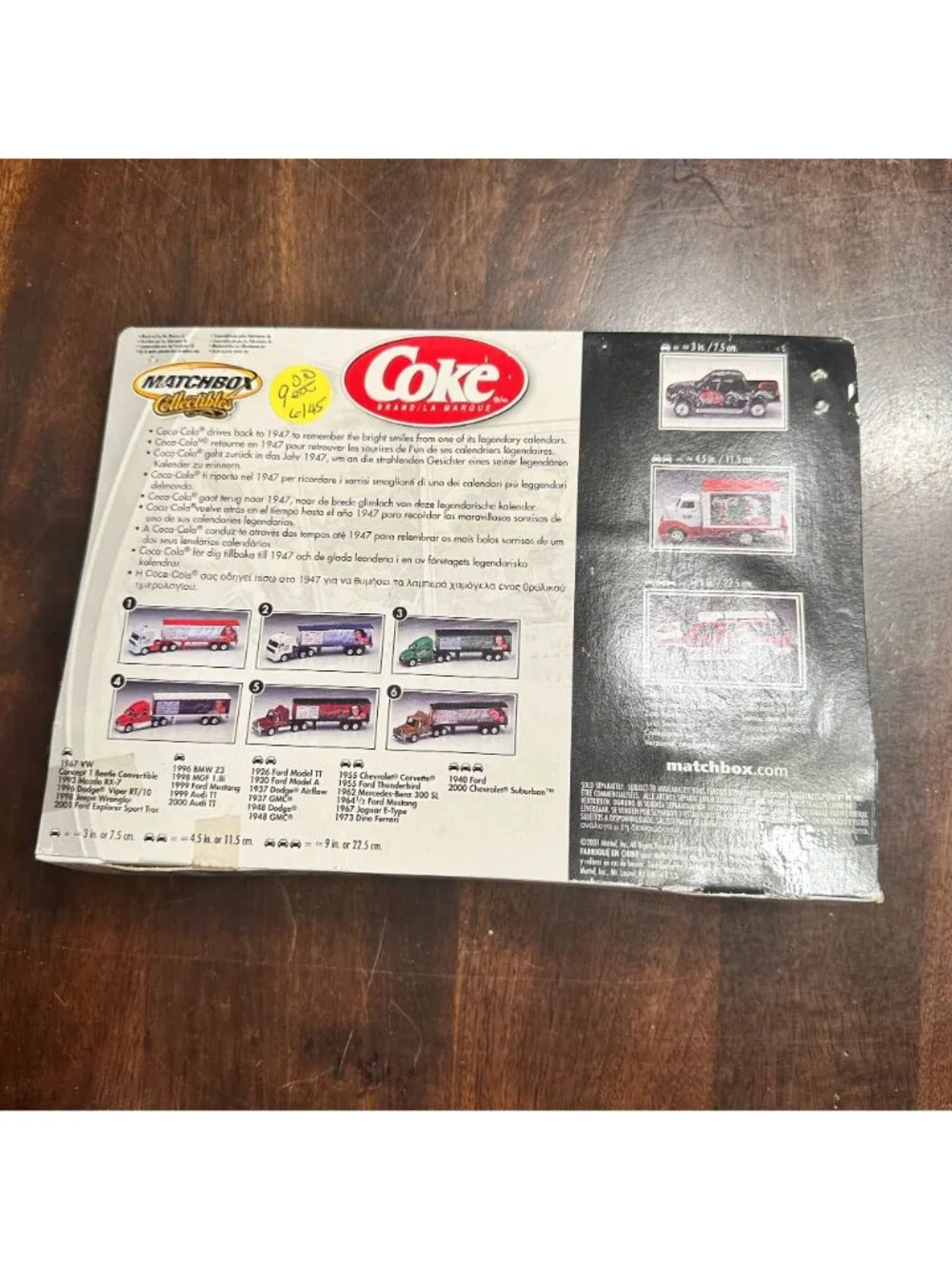 Matchbox Coca-Cola Calendar Girls Collectible Die-Cast Truck 1:87 Scale Sealed B